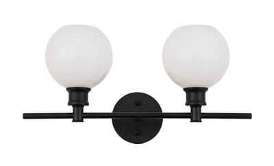 product image for Collier 2 Light Bath Sconces Living District Ld2314Bk 8 38