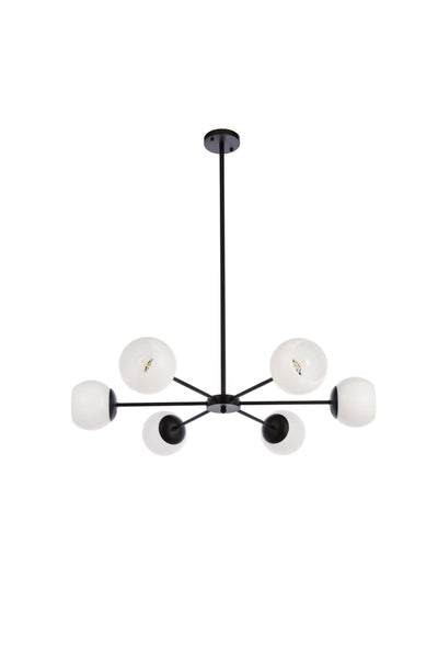 product image for Briggs 6 Light Pendant Living District Ld644D30Bk 68 82