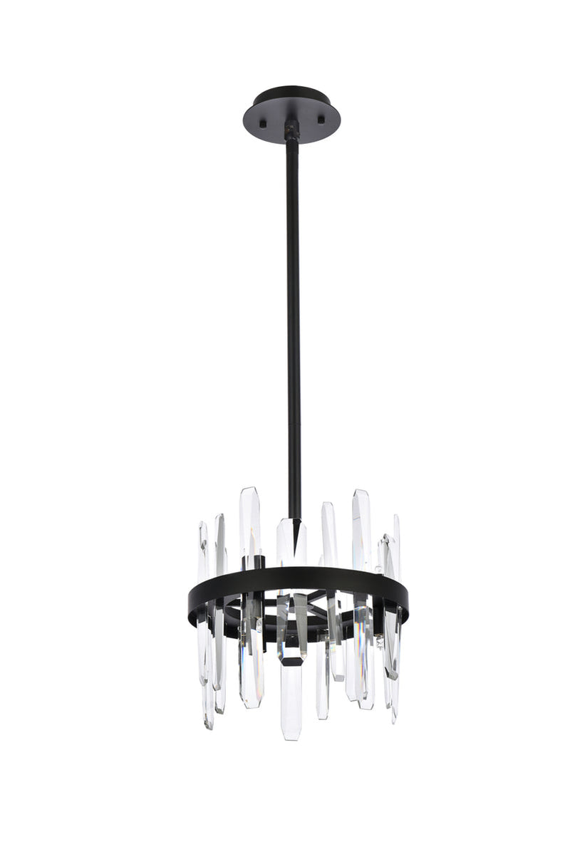 media image for Serena 6 Light Pendant Elegant Lighting 2200D10Bk 34 271