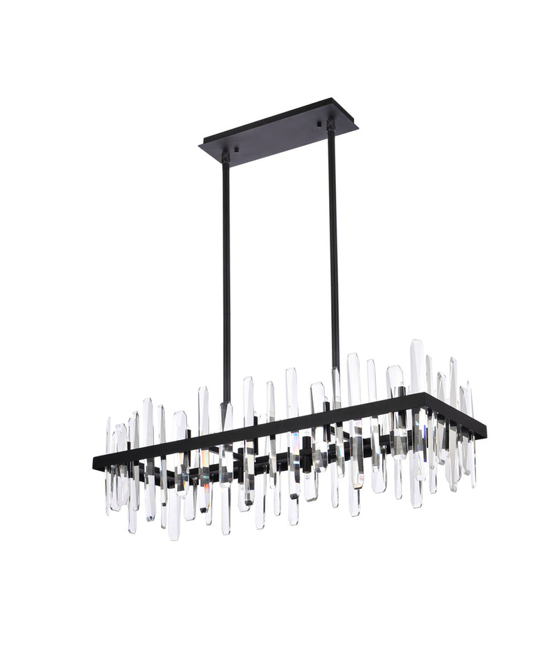 media image for Serena 20 Light Chandelier Elegant Lighting 2200G36Bk 16 298