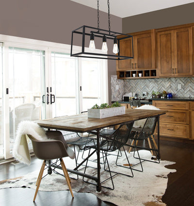 product image for Resolute 3 Light Pendant Living District Ld4061D25Bk 30 57