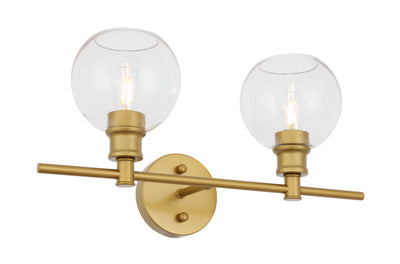 product image for Collier 2 Light Bath Sconces Living District Ld2314Bk 27 47