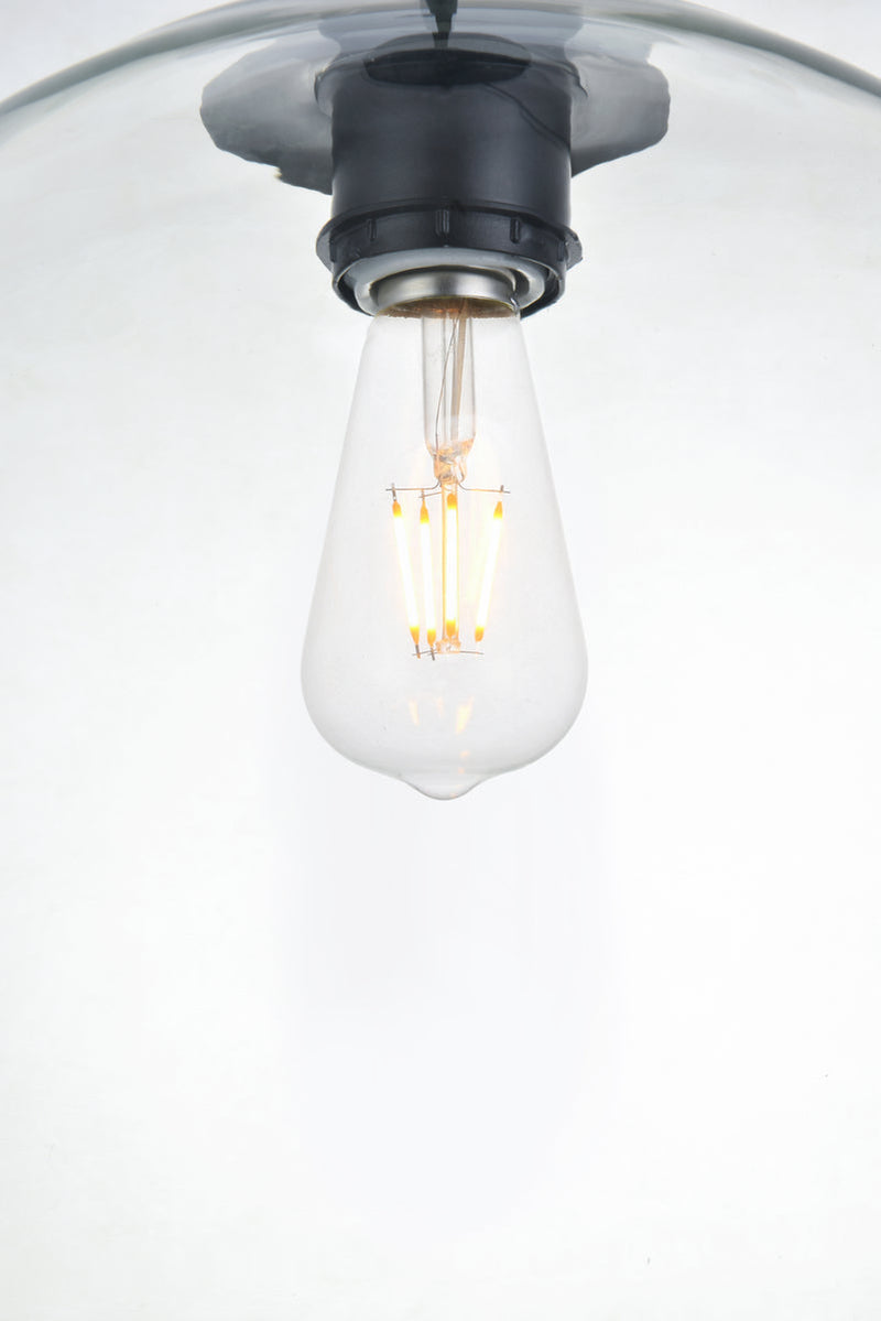 media image for Baxter 3 Light Pendant Living District Ld2208Bk 60 229