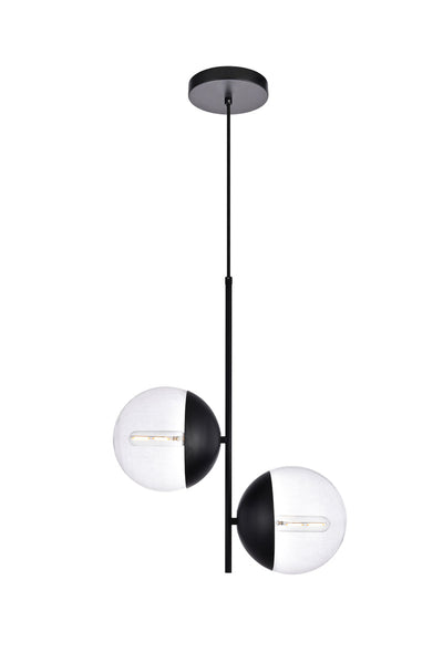 product image for Eclipse 2 Light Pendant Living District Ld6116Bk 2 2