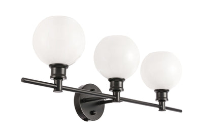 product image for Collier 3 Light Bath Sconces Living District Ld2318Bk 44 79