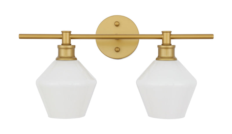 media image for Gene 2 Light Bath Sconces Living District Ld2312Bk 58 210