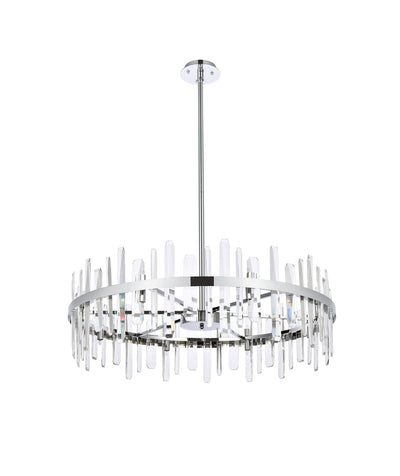 product image for Serena 16 Light Chandelier Elegant Lighting 2200G30Bk 53 36