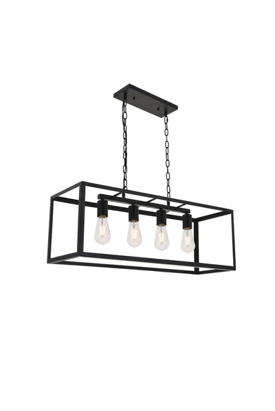 product image for Resolute 4 Light Pendant Living District Ld4061D32Bk 15 12