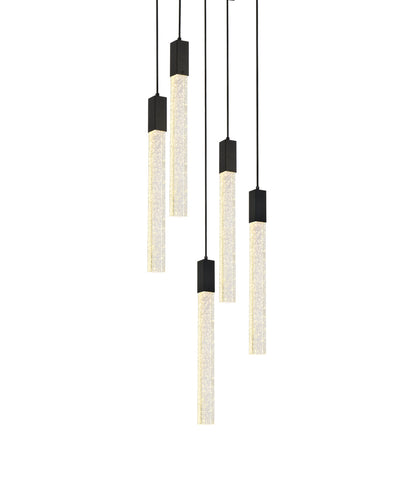 product image for Weston 5 Light Pendant Elegant Lighting 2066D16Bk 10 93