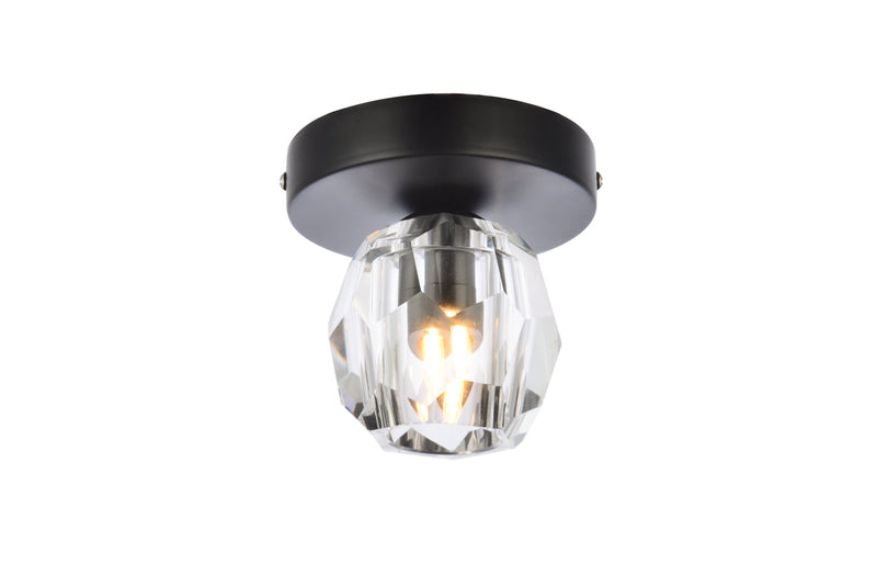 media image for Eren Flush Mount Elegant Lighting 3505F5Bk 1 230