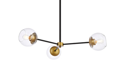 product image for Briggs 3 Light Pendant Living District Ld646D32Bk 8 59