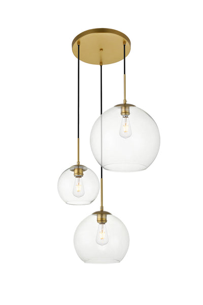 product image for Baxter 3 Light Pendant Living District Ld2208Bk 10 87