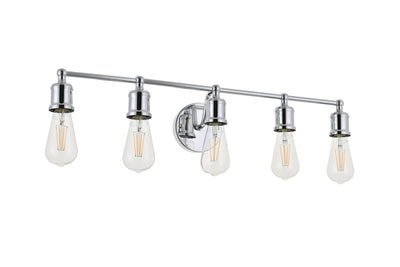 product image for Serif 5 Light Bath Sconces Living District Ld4028W29Bk 12 19