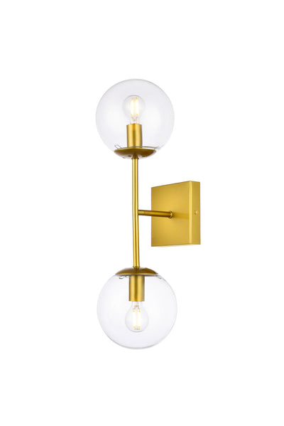 product image for Neri 2 Light Bath Sconces Living District Ld2357Bk 11 86