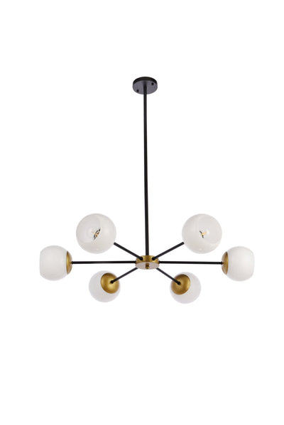 product image for Briggs 6 Light Pendant Living District Ld644D30Bk 69 29