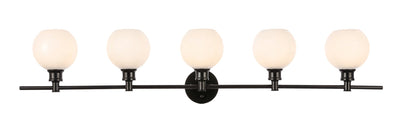 product image for Collier 5 Light Bath Sconces Living District Ld2326Bk 2 28