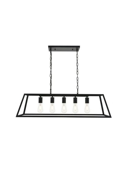 product image of Resolute 5 Light Pendant Living District Ld4061D38Bk 1 515