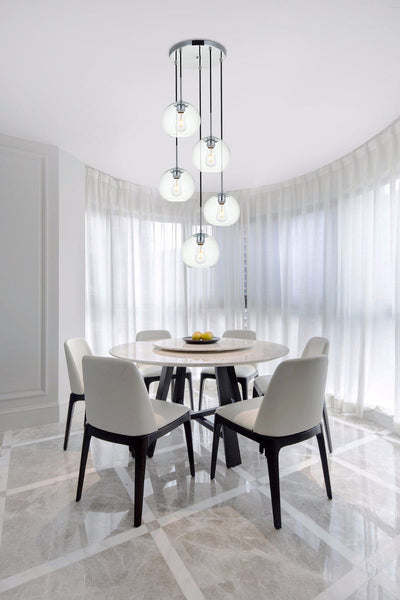 product image for Baxter 5 Light Pendant Living District Ld2226Bk 32 23