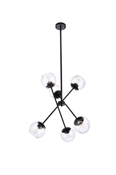 product image for Axl 6 Light Pendant Living District Ld656D24Bk 31 28