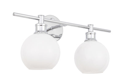 product image for Collier 2 Light Bath Sconces Living District Ld2314Bk 96 78