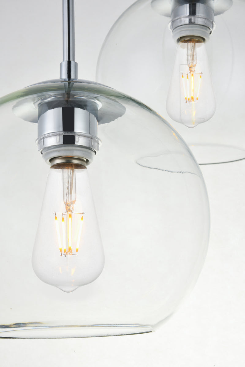 media image for Baxter 3 Light Pendant Living District Ld2208Bk 39 22