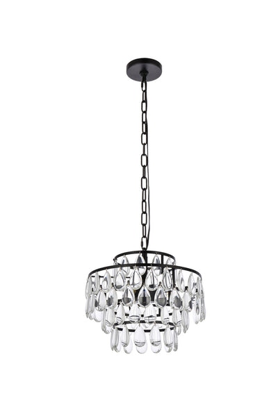 product image for Mila 3 Light Pendant Elegant Lighting 1102D12Bk 49 89