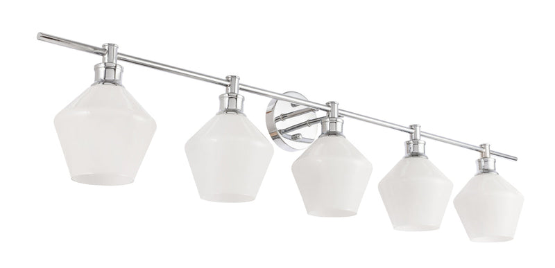 media image for Gene 5 Light Bath Sconces Living District Ld2324Bk 95 287