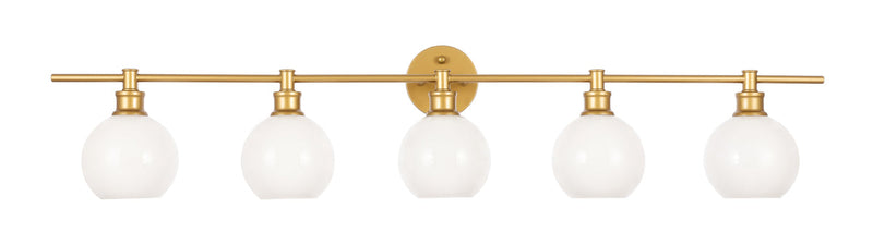 media image for Collier 5 Light Bath Sconces Living District Ld2326Bk 53 253