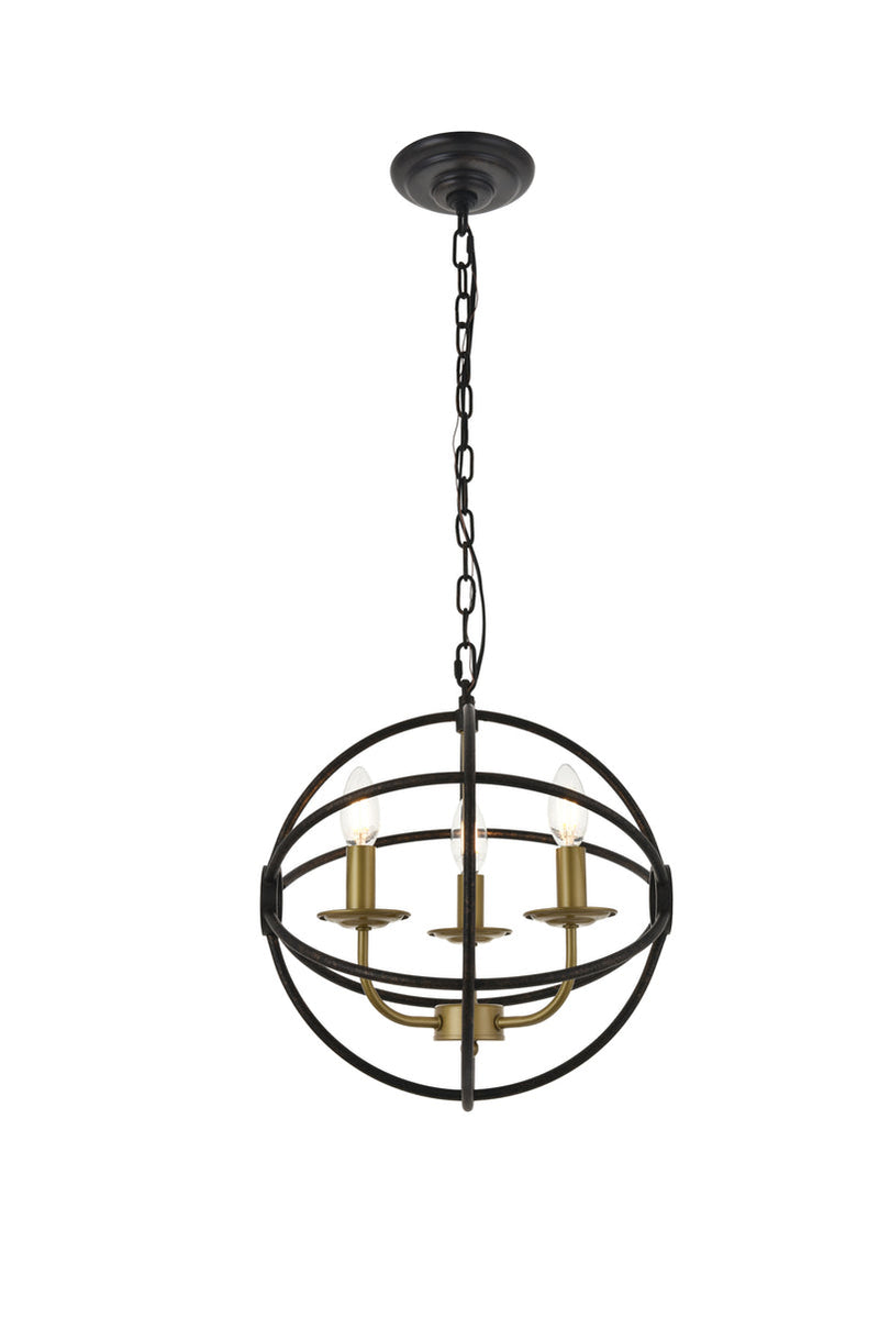 media image for Octavia 3 Light Pendant Living District Ld4006D14Brd 5 235