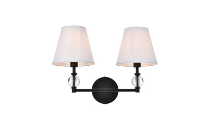 product image of Bethany 2 Light Bath Sconces Living District Ld7022W15Bk 1 529