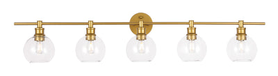 product image for Collier 5 Light Bath Sconces Living District Ld2326Bk 46 80