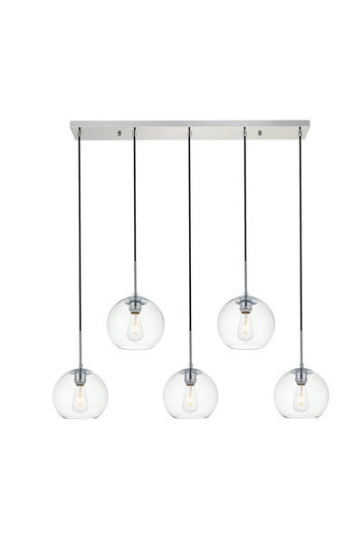 product image for Baxter 5 Light Pendant Living District Ld2226Bk 6 75