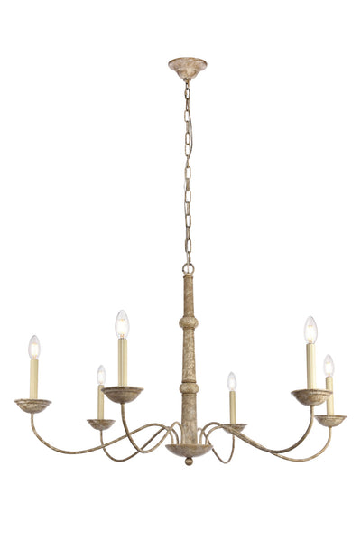 product image for Merritt 6 Light Chandelier Living District Ld6007D35Wd 2 73