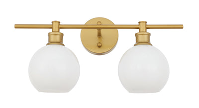 product image for Collier 2 Light Bath Sconces Living District Ld2314Bk 70 80