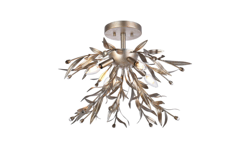 media image for Priscilla 4 Light Flush Mount Living District Ld810F19Bk 9 232