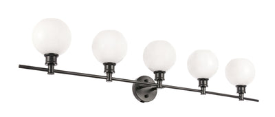 product image for Collier 5 Light Bath Sconces Living District Ld2326Bk 27 60