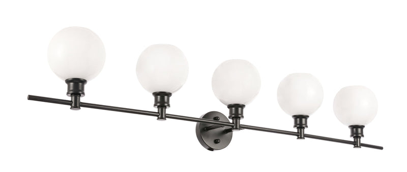 media image for Collier 5 Light Bath Sconces Living District Ld2326Bk 27 294