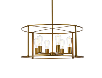 product image for Agnys 6 Light Pendant Living District Ld7058D26Bk 4 31