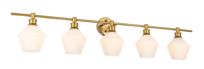 product image for Gene 5 Light Bath Sconces Living District Ld2324Bk 63 38