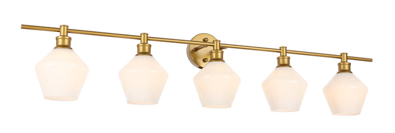 media image for Gene 5 Light Bath Sconces Living District Ld2324Bk 63 218