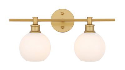 product image for Collier 2 Light Bath Sconces Living District Ld2314Bk 52 69