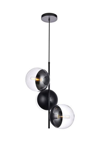 product image for Eclipse 3 Light Pendant Living District Ld6122Bk 13 80