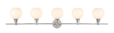 product image for Collier 5 Light Bath Sconces Living District Ld2326Bk 6 48