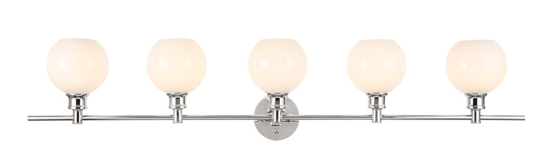 media image for Collier 5 Light Bath Sconces Living District Ld2326Bk 6 288