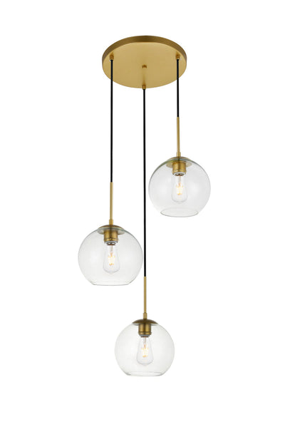 product image for Baxter 3 Light Pendant Living District Ld2208Bk 3 42