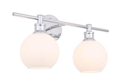 product image for Collier 2 Light Bath Sconces Living District Ld2314Bk 90 33