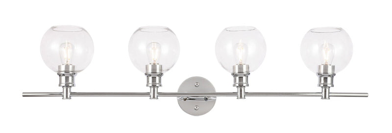 media image for Collier 4 Light Bath Sconces Living District Ld2322Bk 5 23