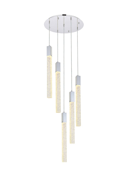 product image for Weston 5 Light Pendant Elegant Lighting 2066D16Bk 5 79