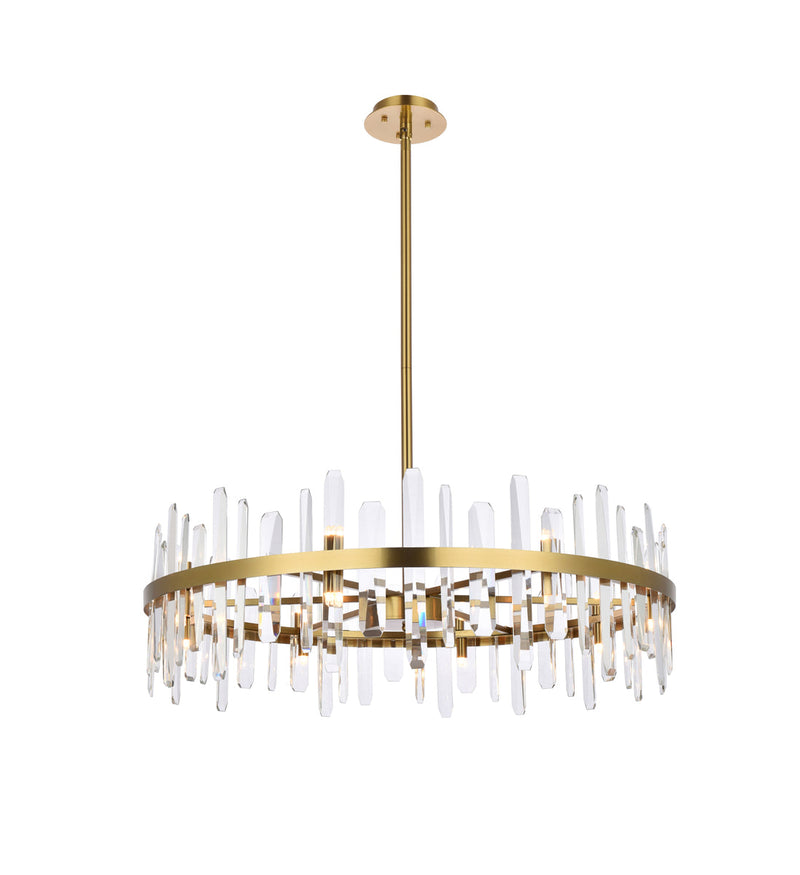 media image for Serena 16 Light Chandelier Elegant Lighting 2200G30Bk 9 284