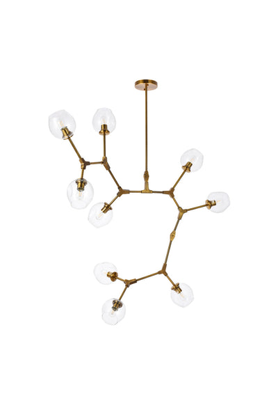 product image for Cavoli 9 Light Chandelier Elegant Lighting 1712G79Bk 12 31